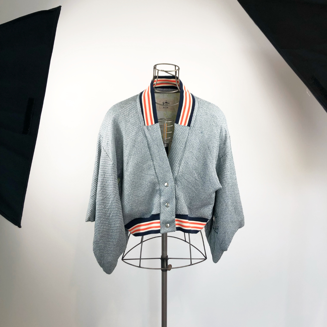 Kimono Collegejacke -cropped