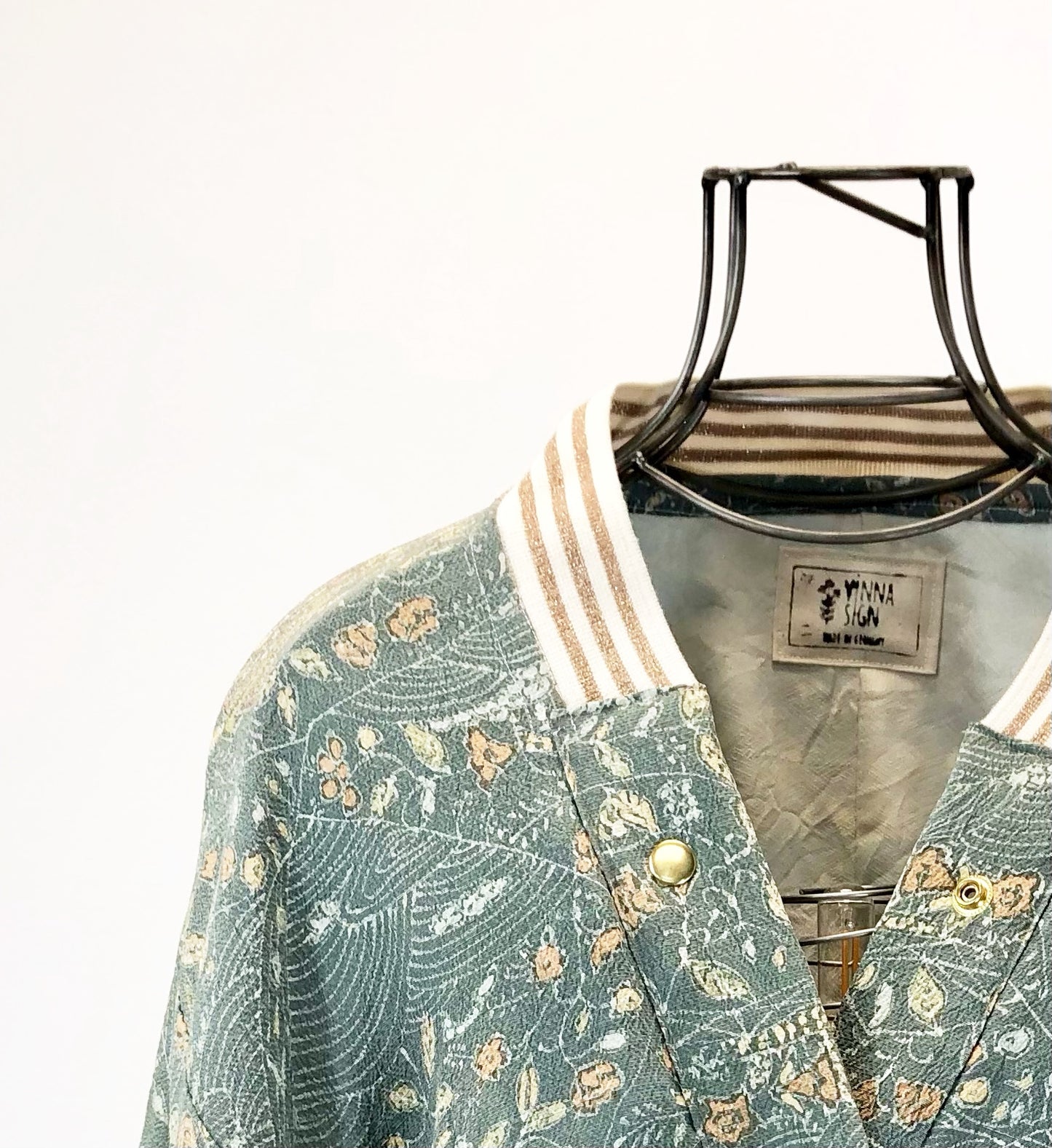Kimono Collegejacke - green