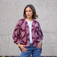 Kimono-Collegejacke Burgundy