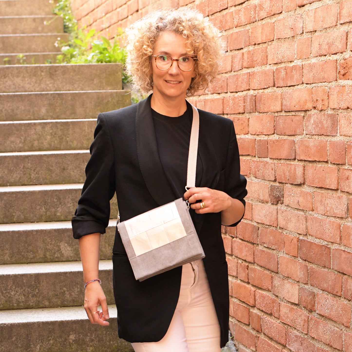 Crossbody Bag Södermalm - silver lightgrey