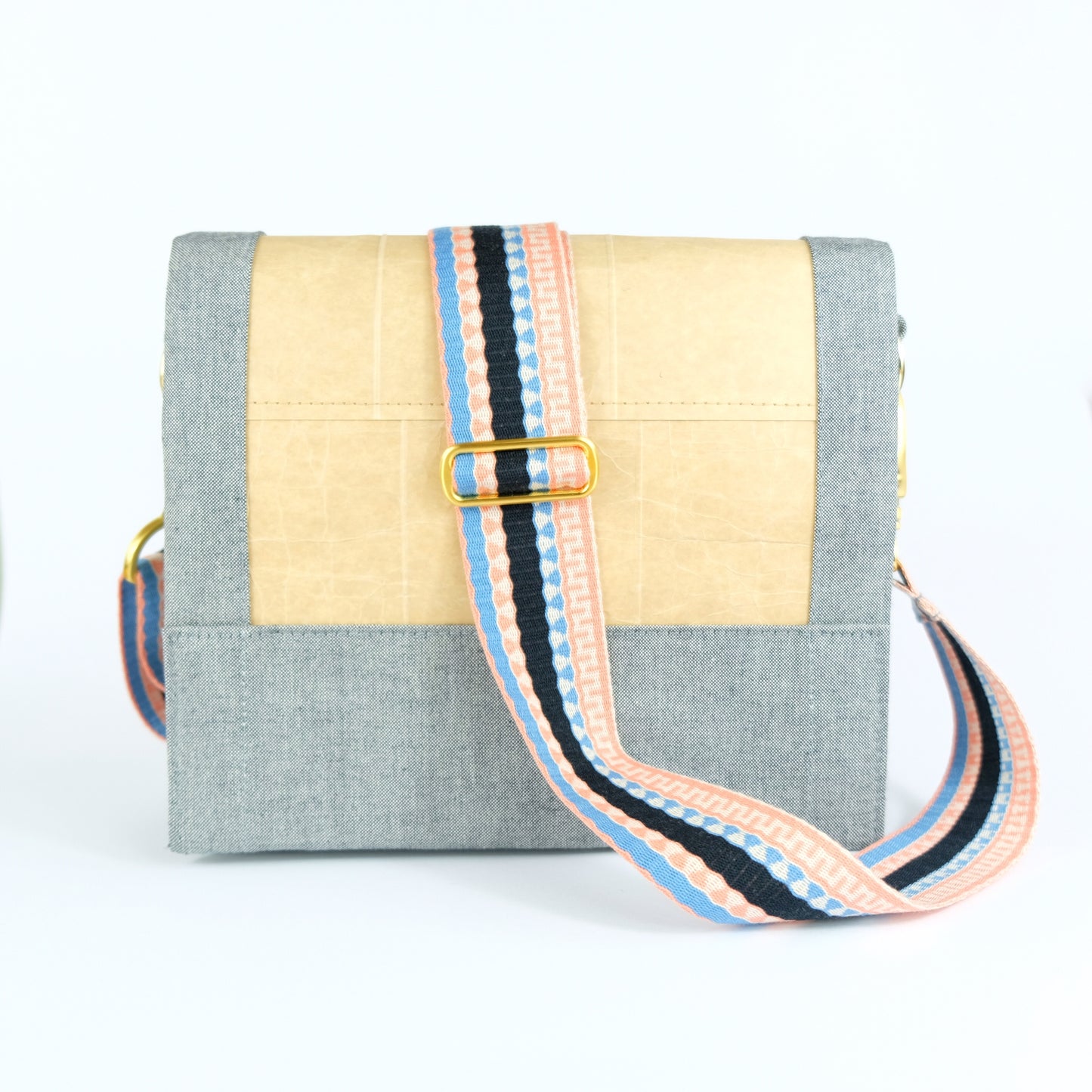 Gurt blue-lachs-graphic-gold